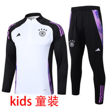 2025 Germany White Kids Sweater Tracksuit