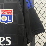 2024/25 Lyon Away Black Fans Soccer Jersey