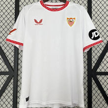 2024/25 Sevilla FC Home White Fans Soccer Jersey