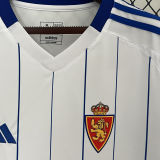 2024/25 Zaragoza Home White Fans Soccer Jersey