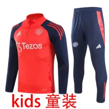 2025 M Utd Red Kids Sweater Tracksuit