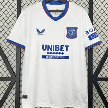 2024/25 Glasgow Rangers Away White Fans Jersey