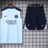 2025 PSG Light Blue Vest Training Jersey(A Set)