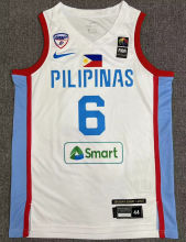 2024 PILIPINAS Team CLARKSON #6 White Jersey