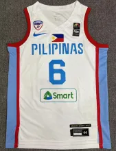 2024 PILIPINAS Team CLARKSON #6 White Jersey