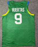2024 Brazil Team HUERTAS #9 Green Jersey