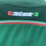 2014 Mexico Home Green Retro Long Sleeve Soccer Jersey