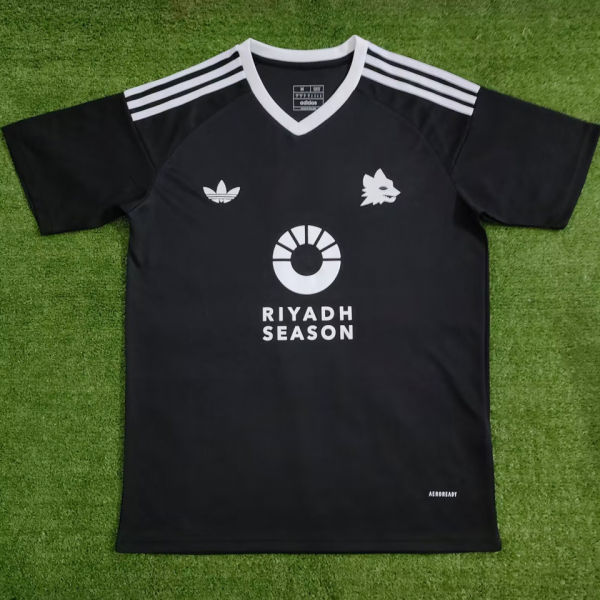2024/25 Roma Black Training Fans Jersey