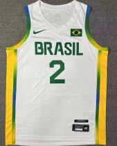 2024 Brazil Team YAGO #2 White Jersey