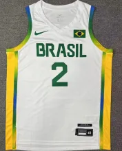 2024 Brazil Team YAGO #2 White Jersey