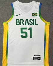 2024 Brazil Team CABOCLO #51 White Jersey