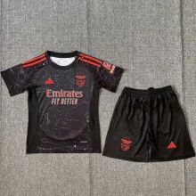 2024/25 Benfica Away Black Kids Soccer Jersey