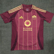 2024/25 Roma Home Red Fans Soccer Jersey