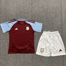 2024/25 Aston Villa Home Kids Soccer Jersey