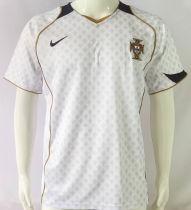 2014 Portugal Away White Retro Soccer Jersey
