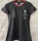 2024/25 Mercedes AMG Petronas F1 Black Women Team T-Shirt (女装圆领)