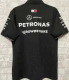 2024/25 Mercedes AMG Petronas F1 Black Team POLO T-Shirt (有领)