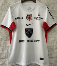 20224/25 Stade Toulousain Away White Rugby Shirt 图卢斯