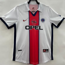 1998/99 PSG Away White Retro Soccer Jersey