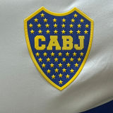 2024/25 Boca Away White Player Version Long Sleeve Jersey