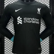2024/25 LFC Away Black Player Version Long Sleeve Soccer Jersey