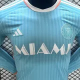2024/25 Inter Miami Third Player Version Long Sleeve Jersey