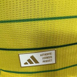 2024/25 Celtic Away Yellow Green Player Version Soccer Jersey