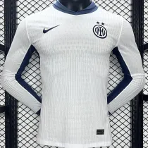2024/25 In Milan Away White Player Version Long Sleeve Jersey