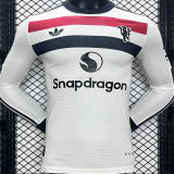 2024/25 M Utd Third White Player Version Long Sleeve Jersey