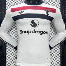 2024/25 M Utd Third White Player Version Long Sleeve Jersey