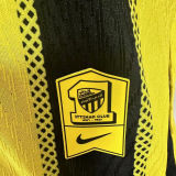 2024/25 Al Ittihad Home Yellow Black Player Version Jersey 吉达联