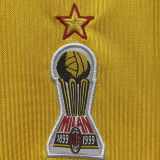 1999/2000 AC Milan Away Yellow Retro Soccer Jersey