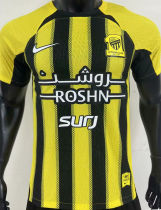 2024/25 Al Ittihad Home Yellow Black Player Version Jersey 吉达联