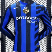 2024/25 In Milan Home Player Version Long Sleeve Jersey