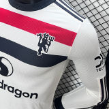 2024/25 M Utd Third White Player Version Long Sleeve Jersey