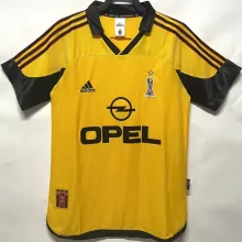 1999/2000 AC Milan Away Yellow Retro Soccer Jersey