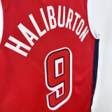2024 Team USA HALIBURTON #9 Red NBA Jersey
