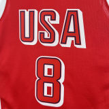 2024 Team USA LEONARD #8 Red NBA Jersey