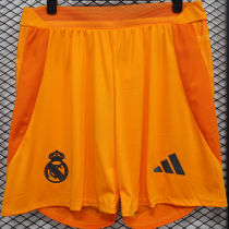 2024/25 RM Away Orange Player Version Shorts Pants 球员版