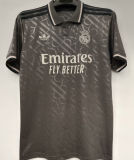 VINI JR． #7 RM 1:1 Quality Third Black Fans Jersey 2024/25 （UCL Font) ★★
