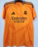 MBAPPÉ #9 RM 1:1 Quality Away Orange Fans Jersey 2024/25 （Cartoon UCL Font) 卡通字体★★