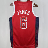 2024 Team USA JAMES #6 Red NBA Jersey