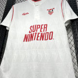 1991/92 Sevilla FC Home White Retro Soccer Jersey