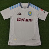 2024/25 Aston Villa Away White Player Version Soccer Jersey