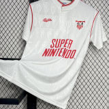 1991/92 Sevilla FC Home White Retro Soccer Jersey
