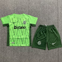 2024/25 Sporting CP Lisbon Away Green Kids Jersey 里斯本