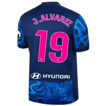 J.ALVAREZ #19 ATM Third Blue Fans Jersey 2024/25 （LaLiga Font 西甲字体 有号下广告 ★★ ）