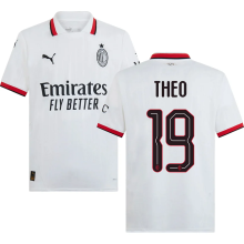 THEO #19 AC Milan Away White Fans Soccer Jersey 2024/25 UCL Font 欧冠字体 ★★