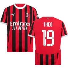 THEO #19 AC Milan 1:1 Quality Home Fans Soccer Jersey 2024/25 UCL Font 欧冠字体 ★★