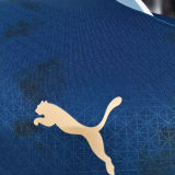 2024/25 MS Away Blue Player Version Jersey (Print All Sponsor) 背下+袖+右臂上广告